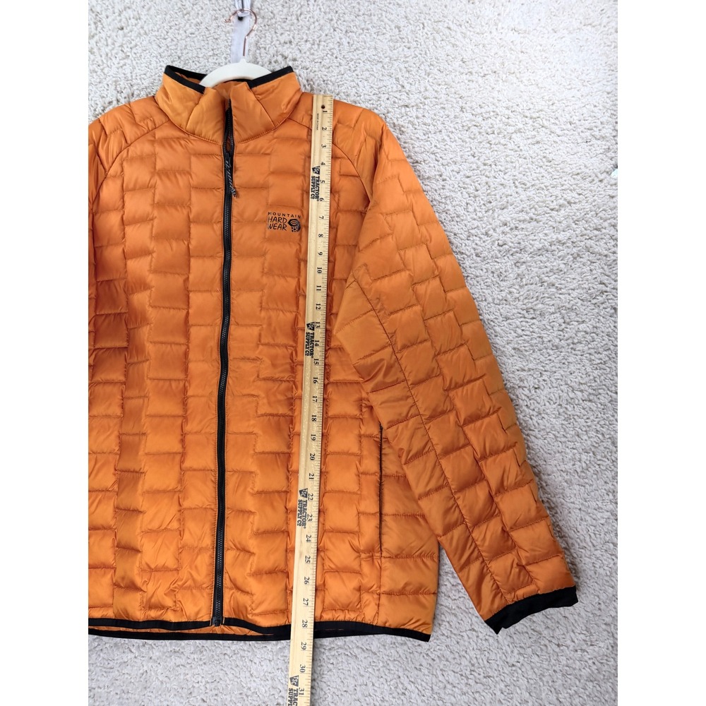 Mountain Hardwear Puffer Coat Mens Large Orange Thermostatic Lightweight Jacket - Picture 5 of 9